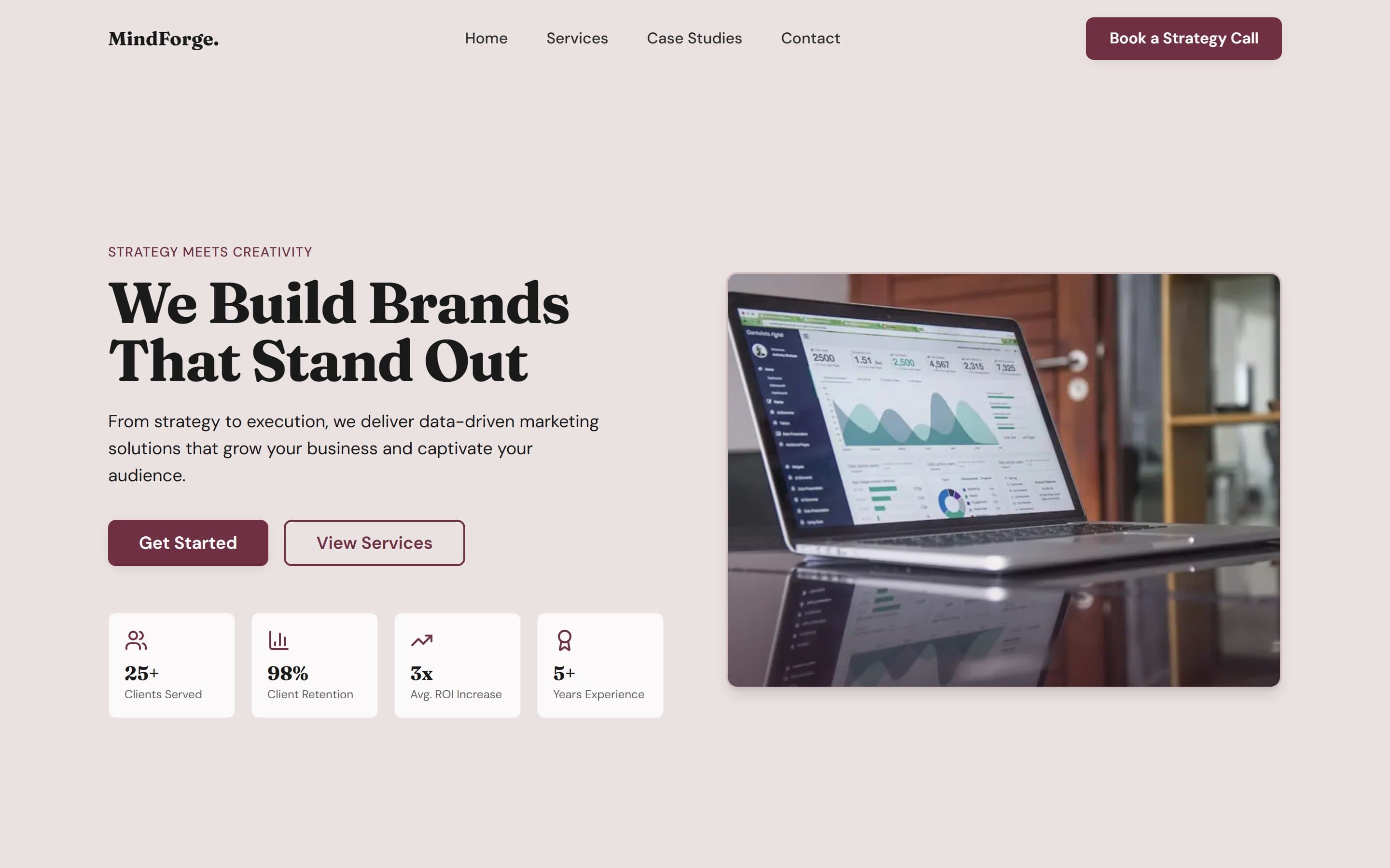 MindForge — homepage