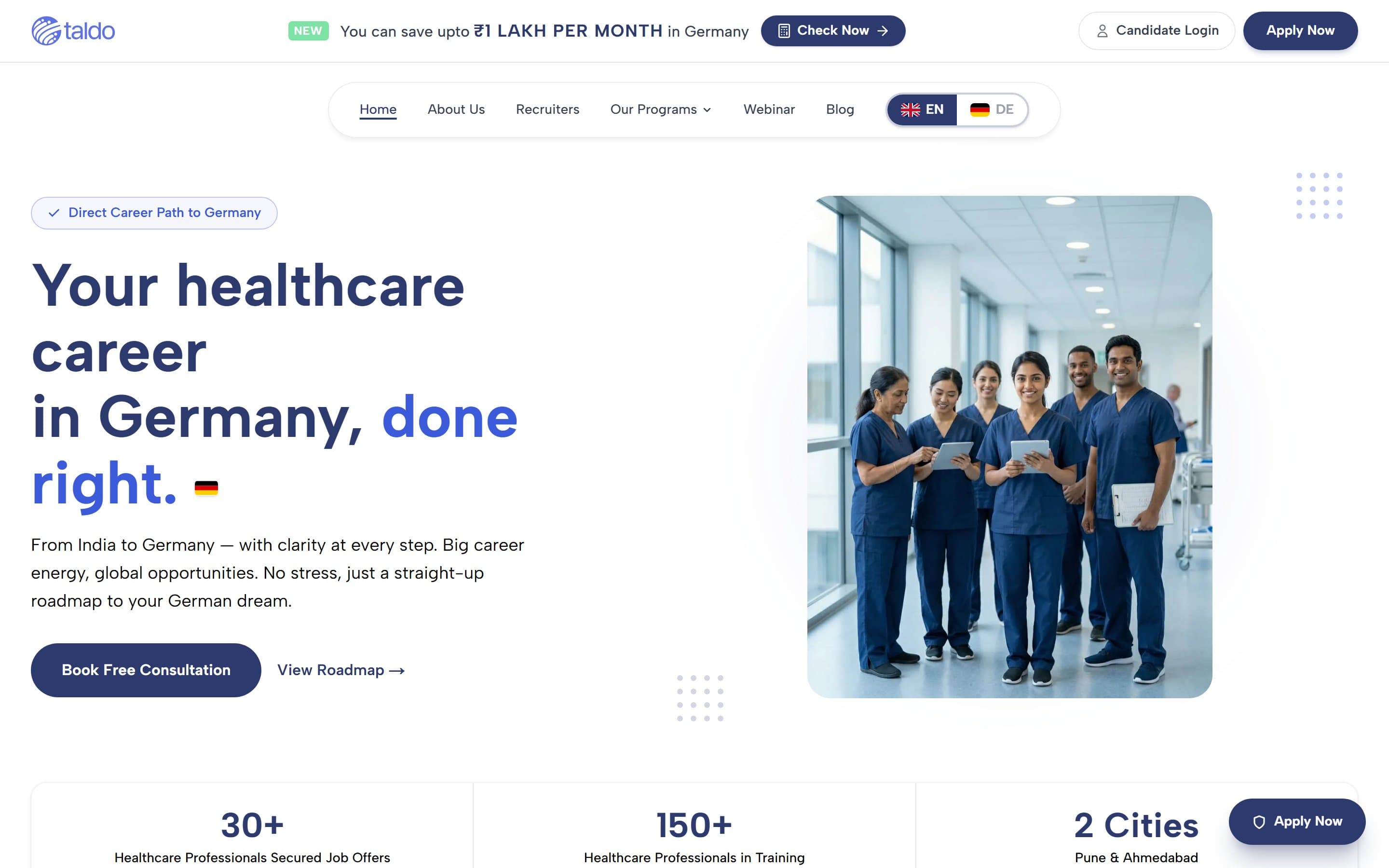Taldo — homepage